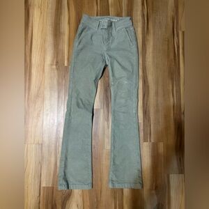 American Eagle light Green Corduroy Pants size 2 Long